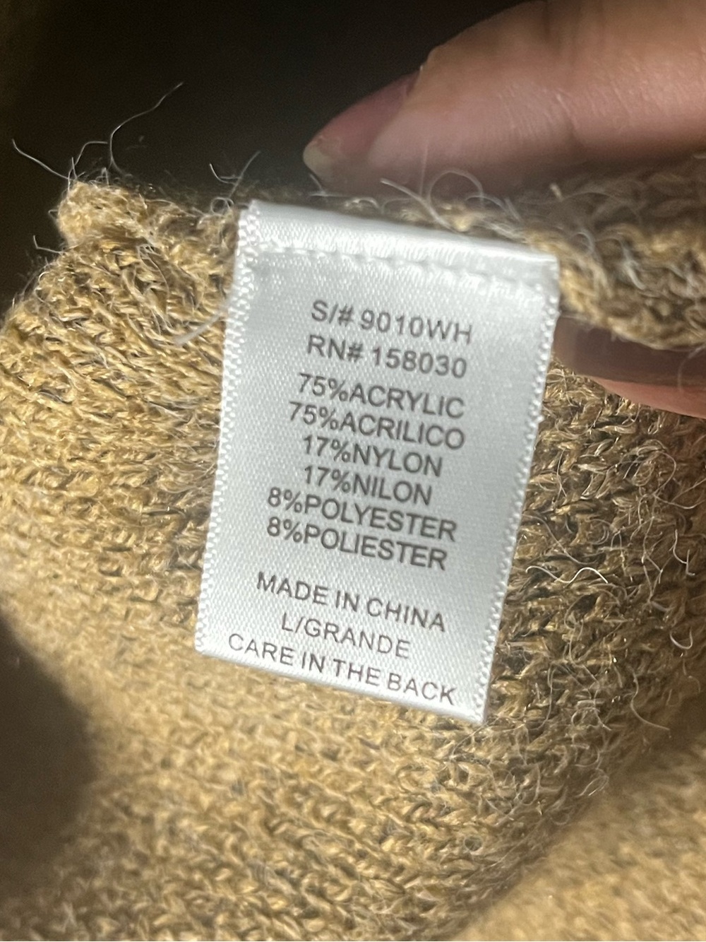 Love Tree Sleeveless Long Knit Vest in Camel Brown - Picture 5 of 8